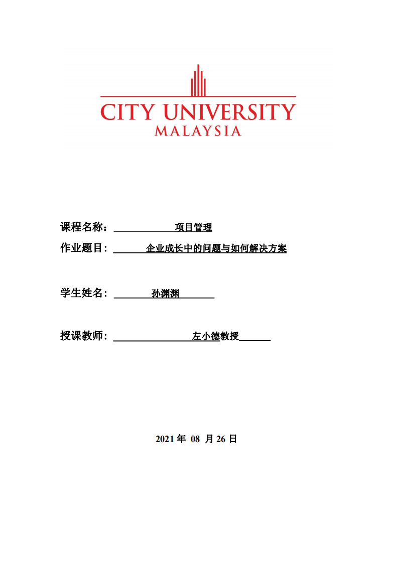 企業(yè)成長中的問題與如何解決方案-第1頁-縮略圖