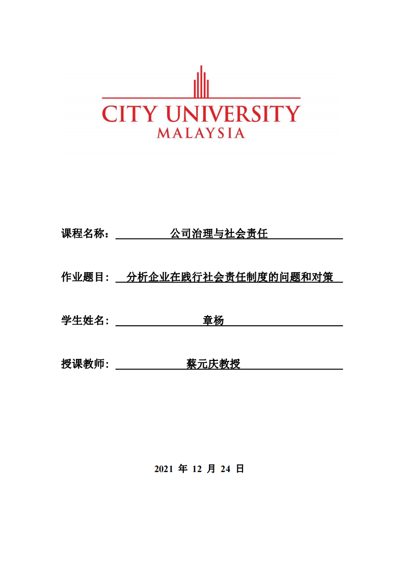  分析企业在践行社会责任制度的问题和对策-第1页-缩略图