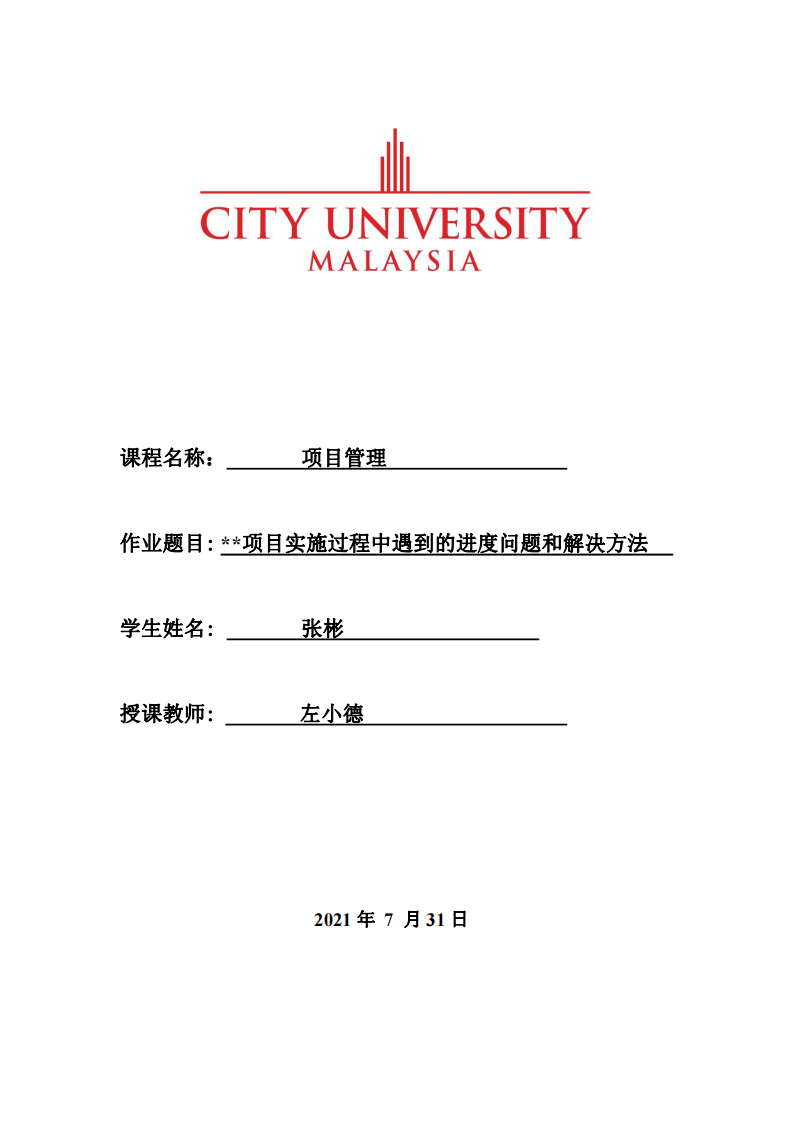 項目實施過程中遇到的進(jìn)度問題和解決方法-第1頁-縮略圖