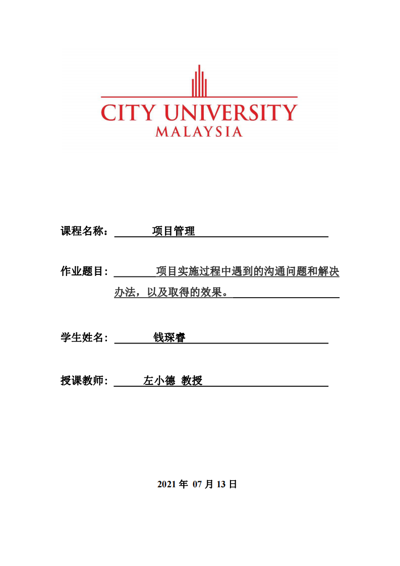 項目實施過程中遇到的溝通問題和解決辦法，以及取得的效果。-第1頁-縮略圖