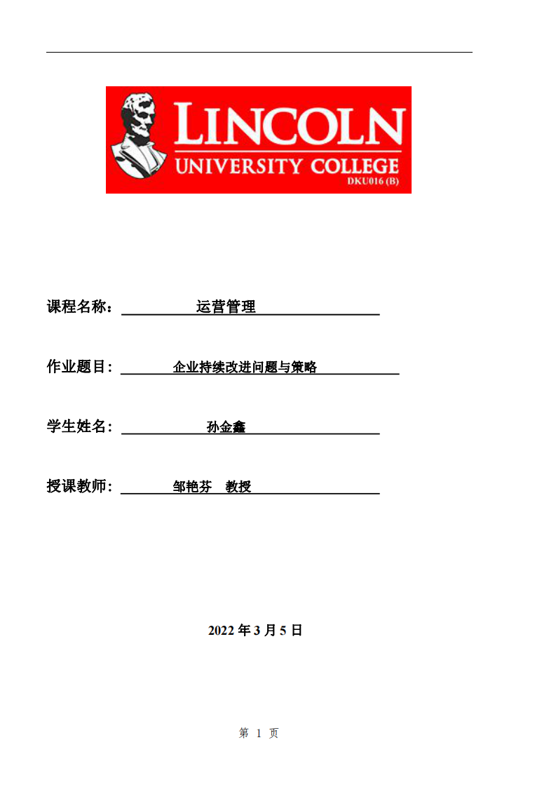 企業(yè)持續(xù)改進問題與策略-第1頁-縮略圖