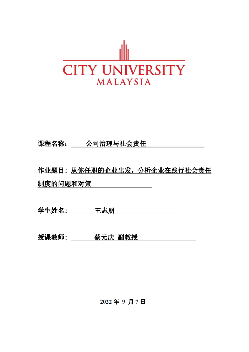 从你任职的企业出发，分析企业在践行社会责任制度的问题和对策-第1页-缩略图