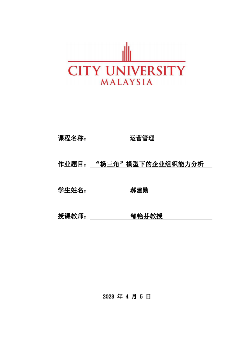 “楊三角”模型下的企業(yè)組織能力分析-第1頁-縮略圖