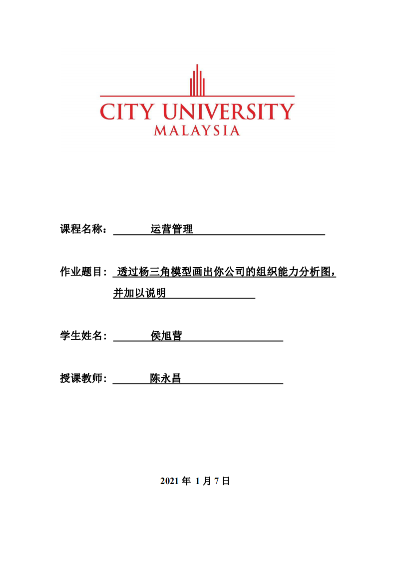 透過楊三角模型畫出你公司的組織能力分析圖， 并加以說明-第1頁-縮略圖