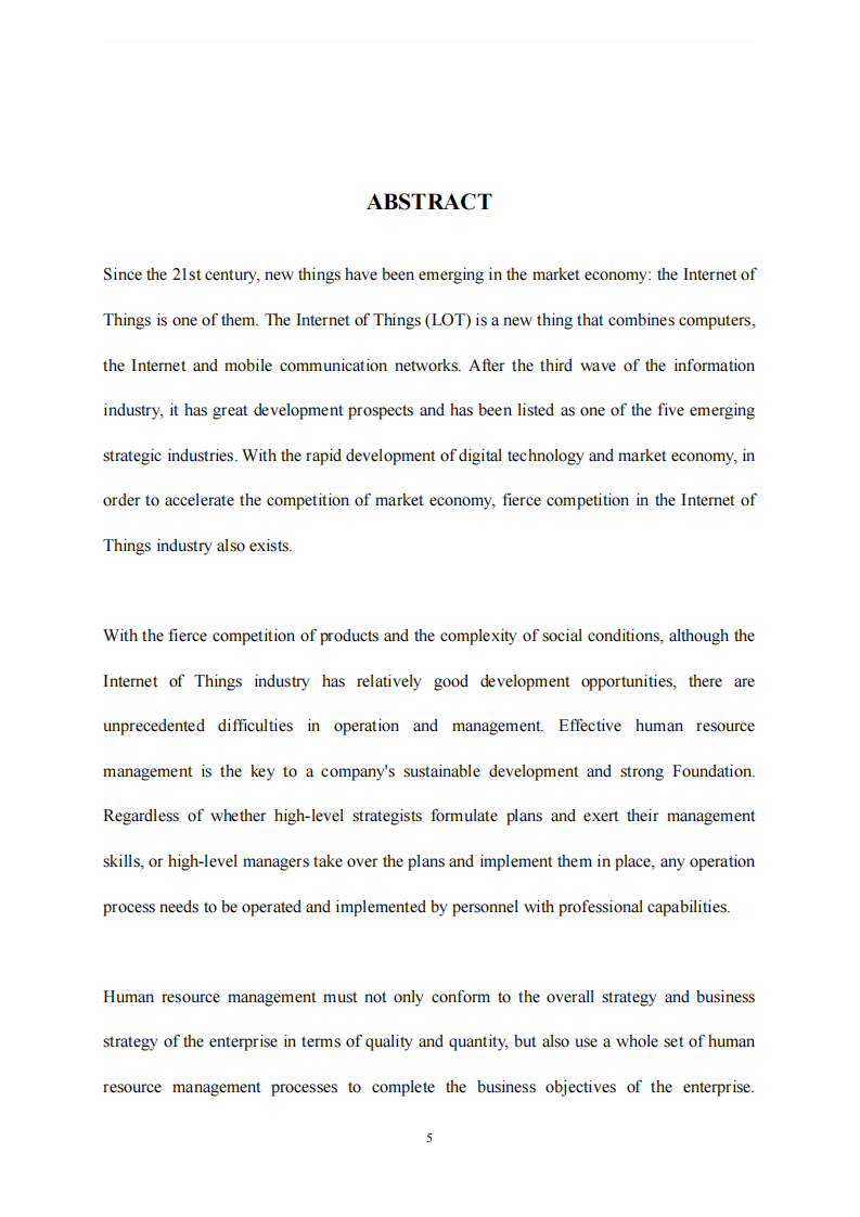 物聯(lián)網(wǎng)行業(yè)人力資源管理優(yōu)化的研究-第4頁-縮略圖