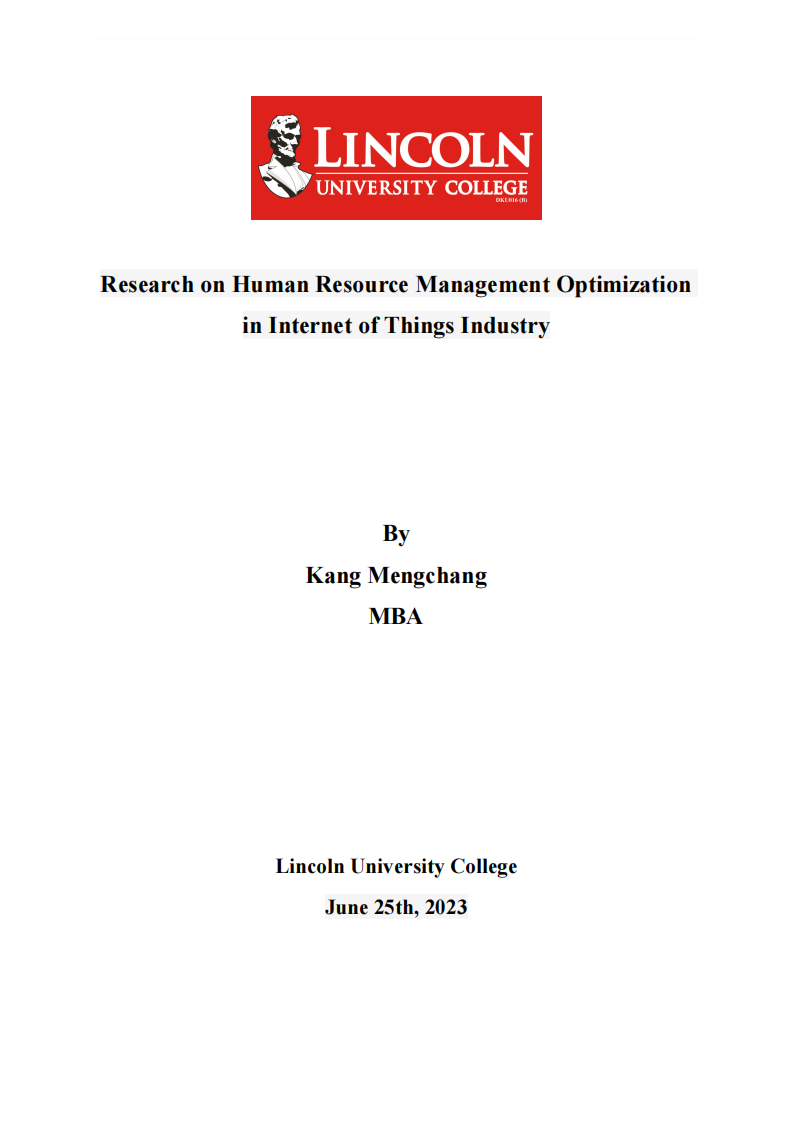 物聯(lián)網(wǎng)行業(yè)人力資源管理優(yōu)化的研究-第1頁-縮略圖