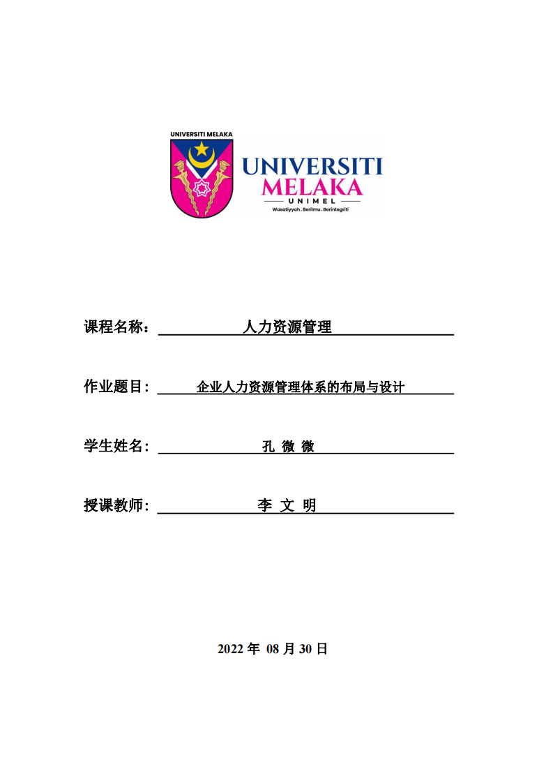  企業(yè)人力資源管理體系的布局與設(shè)計-第1頁-縮略圖