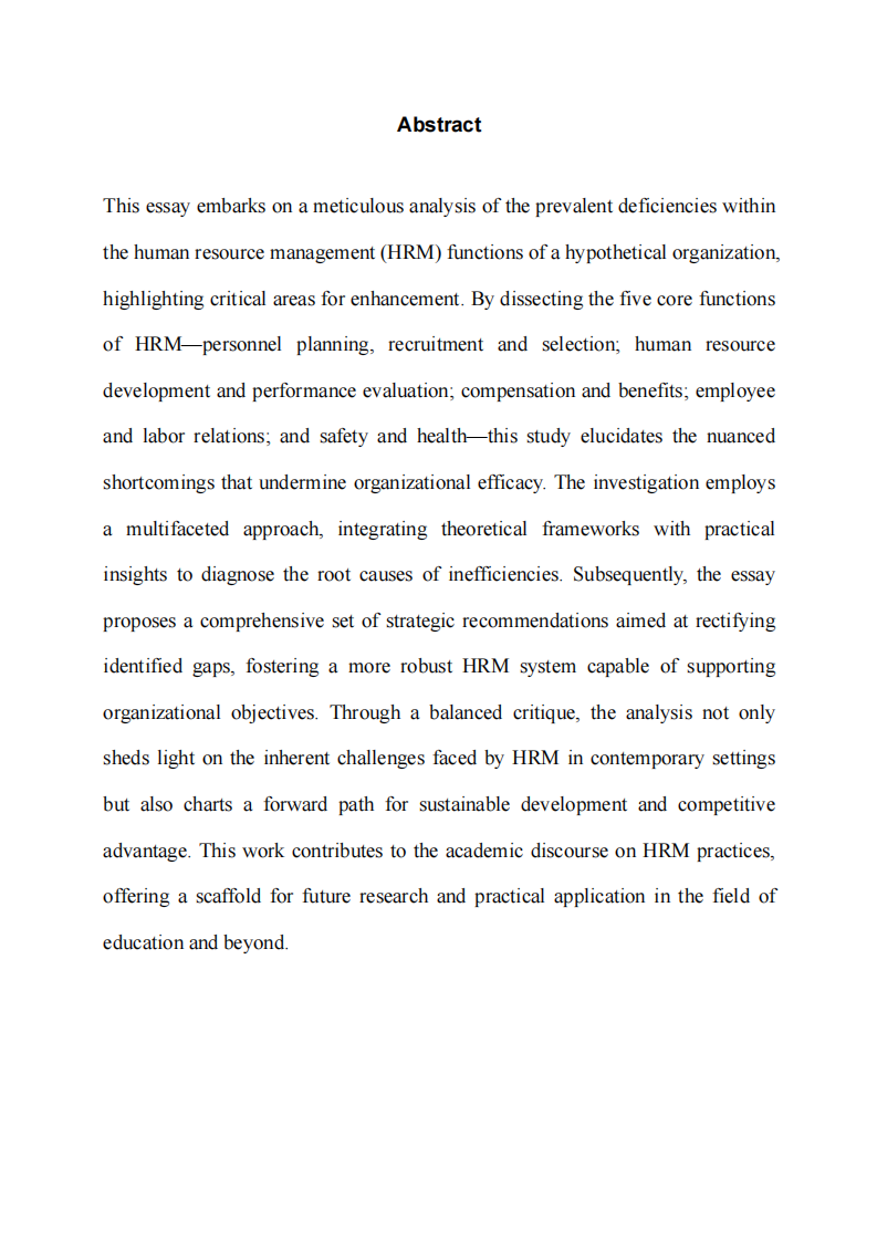 Assessing and Enhancing Human Resource Management: A Critical Analysis of Organi-第2頁-縮略圖