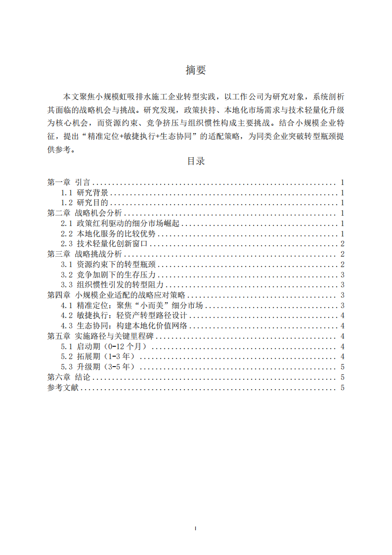 小規(guī)模虹吸排水企業(yè)戰(zhàn)略機(jī)會與挑戰(zhàn)分析-第2頁-縮略圖