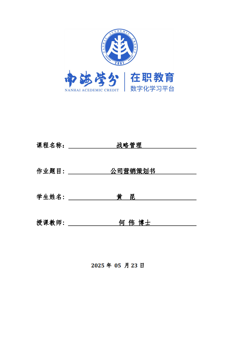 公司營銷策劃書-第1頁-縮略圖