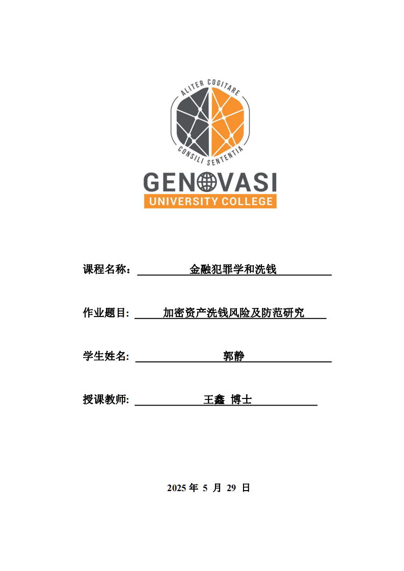 加密資產(chǎn)洗錢風(fēng)險及防范研究 -第1頁-縮略圖