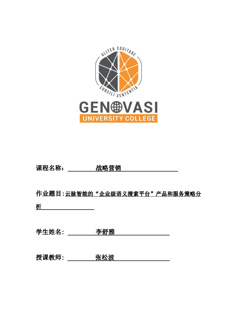 云脈智能的“企業(yè)級(jí)語義搜索平臺(tái)”產(chǎn)品和服務(wù)策略分析-第1頁-縮略圖