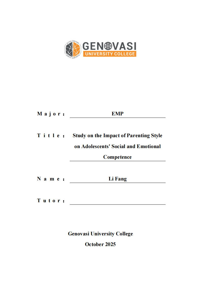家庭教育方式对青少年社会情感能力的影响研究-第1页-缩略图