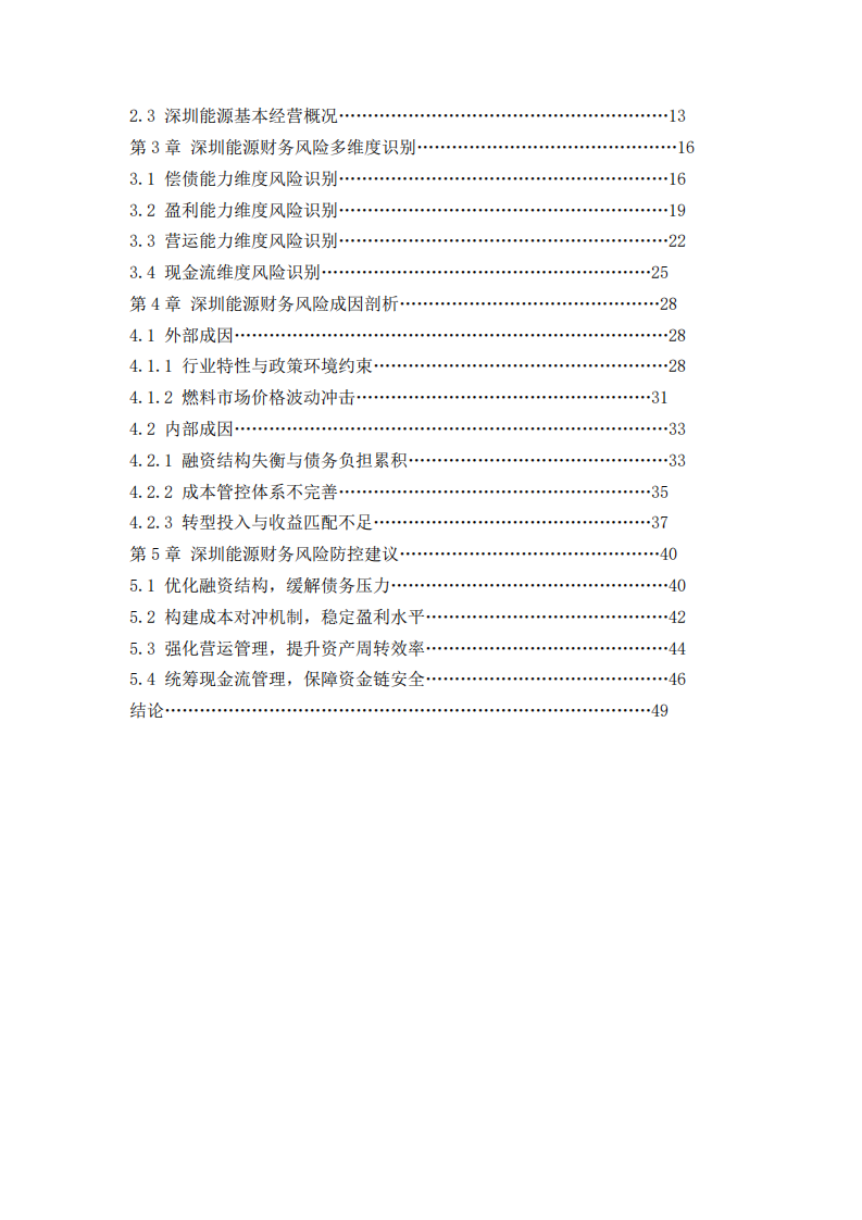 深圳能源集團公司財務(wù)風險診斷分析-第3頁-縮略圖