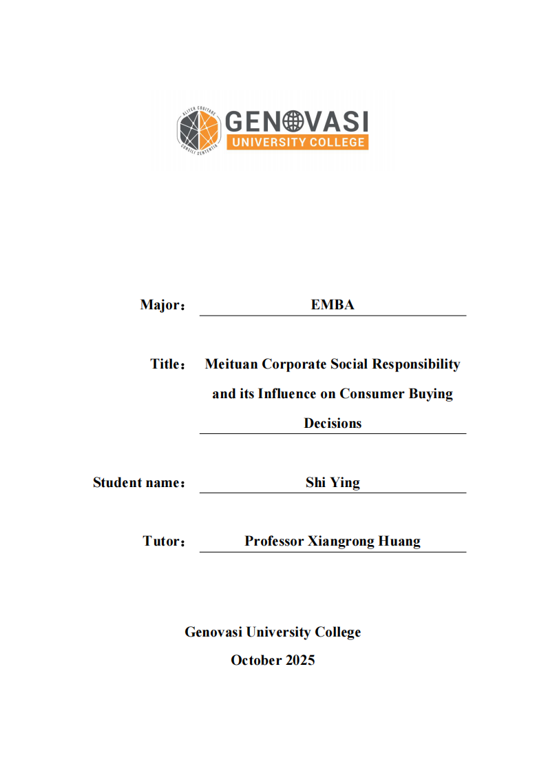 美團企業(yè)社會責任對消費者購買決策的影響研究-第1頁-縮略圖
