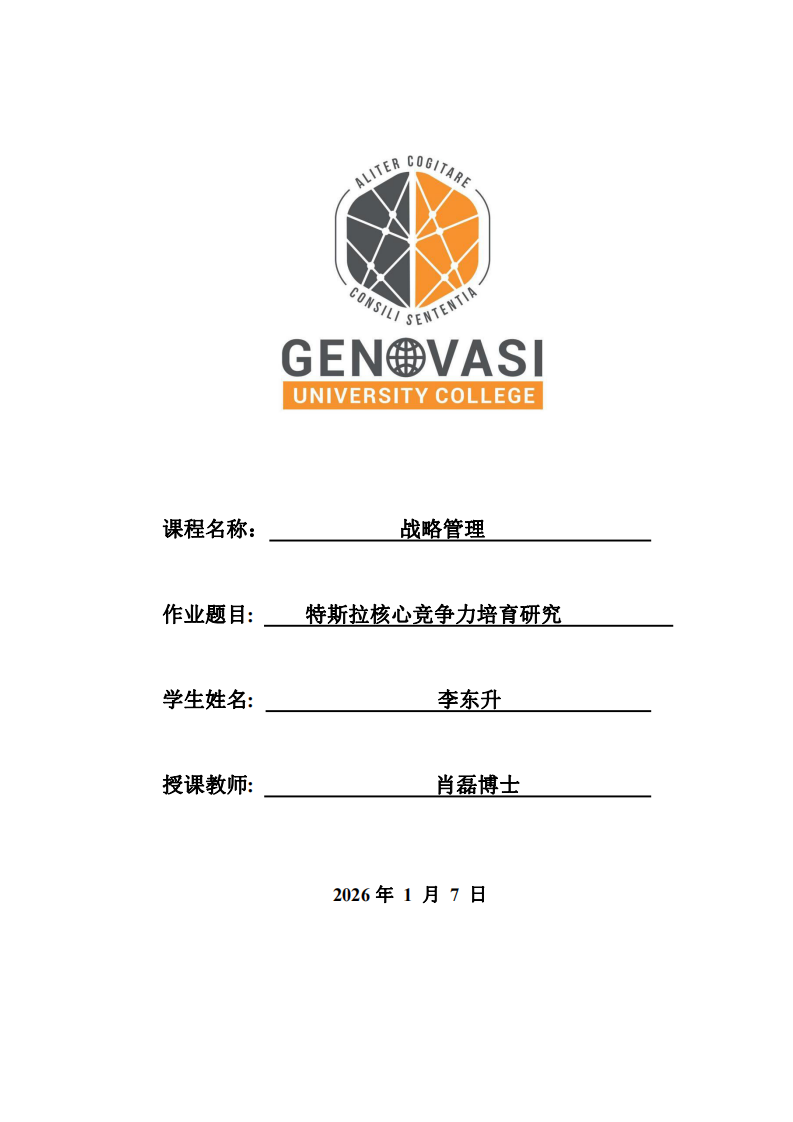 特斯拉核心競爭力培育研究-第1頁-縮略圖