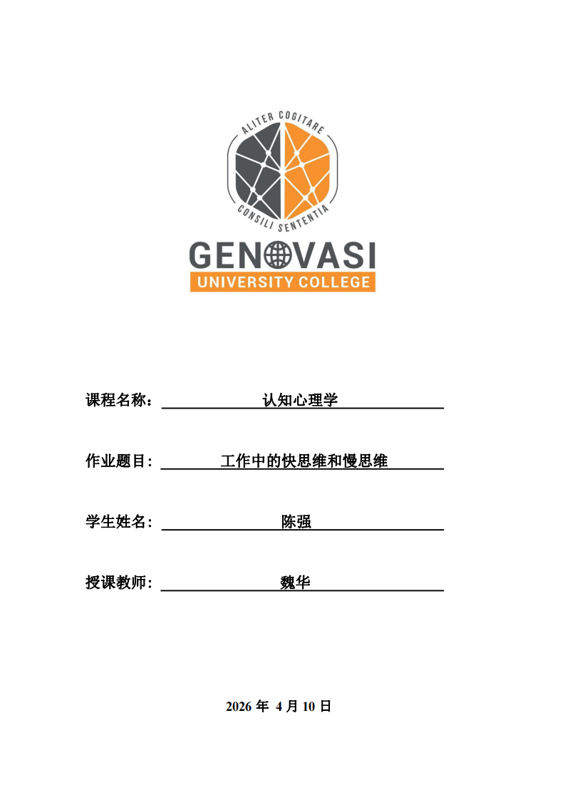 工作中的快思維和慢思維-第1頁-縮略圖