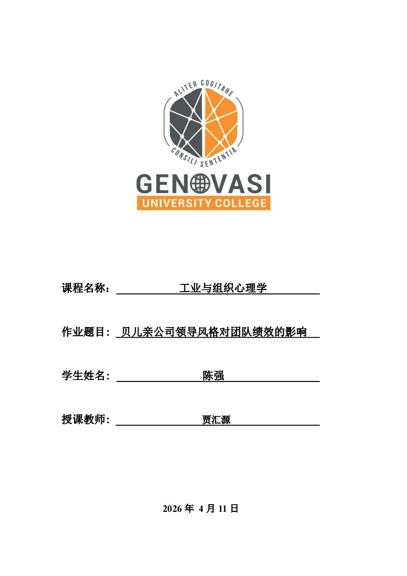 貝兒親公司領(lǐng)導(dǎo)風(fēng)格對(duì)團(tuán)隊(duì)績效的影響-第1頁-縮略圖