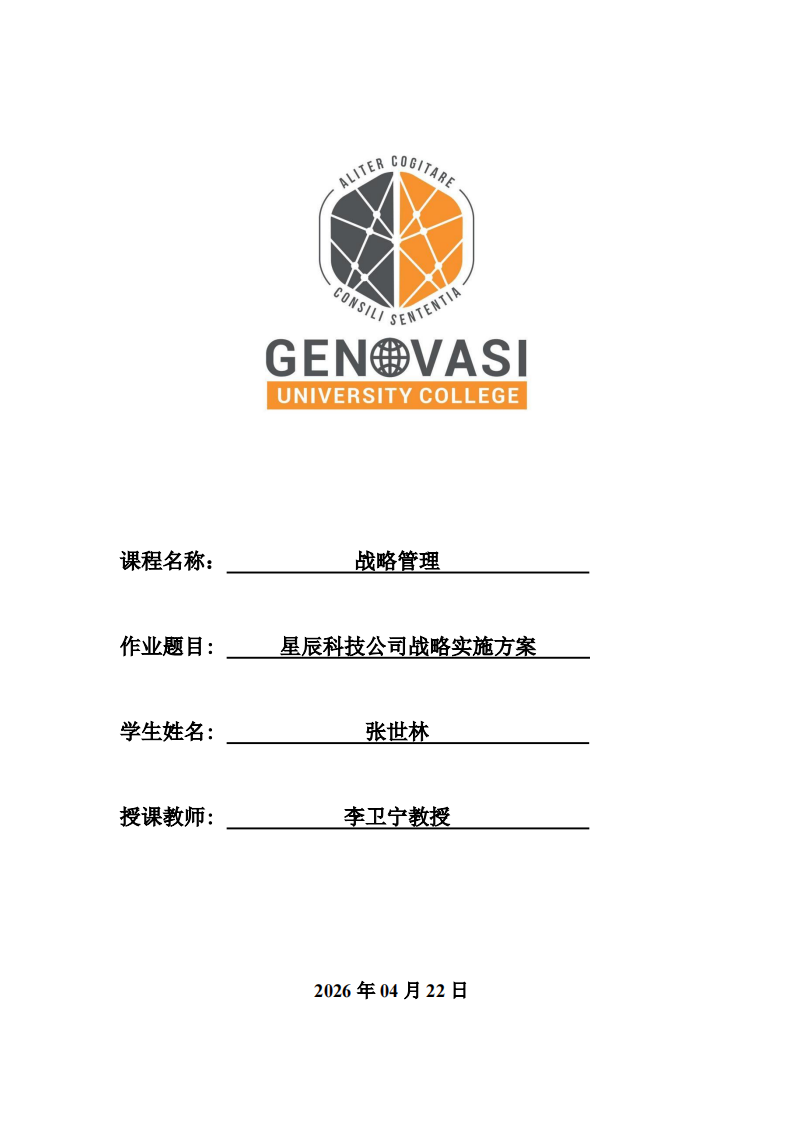 星辰科技公司战略实施方案-第1页-缩略图