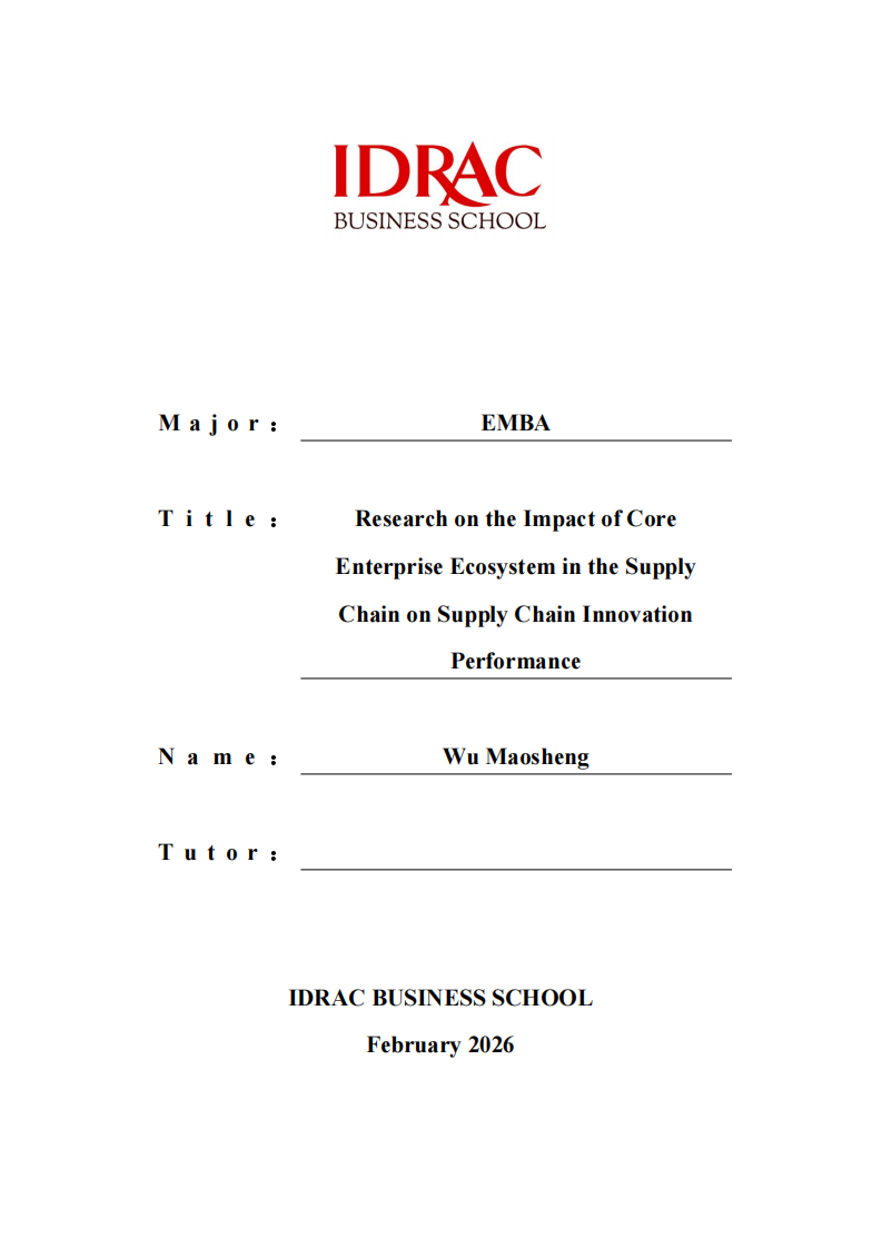 供应链核心企业生态对供应链创新绩效的影响研究-第1页-缩略图