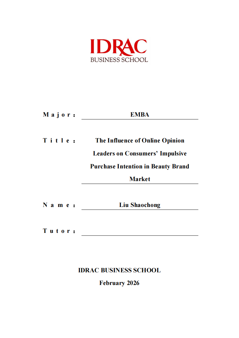 网络意见领袖对美妆品牌消费者冲动购买意愿的影响研究-第1页-缩略图