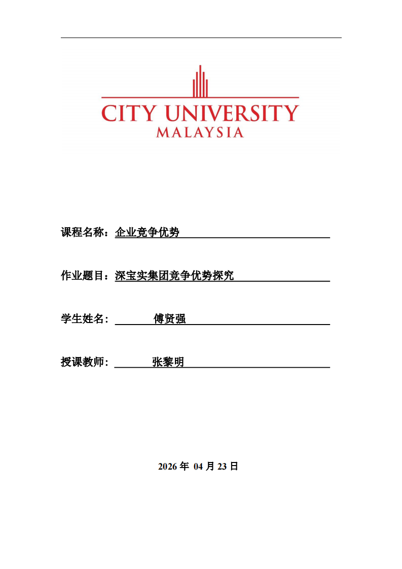 深宝实集团竞争优势探究-第1页-缩略图
