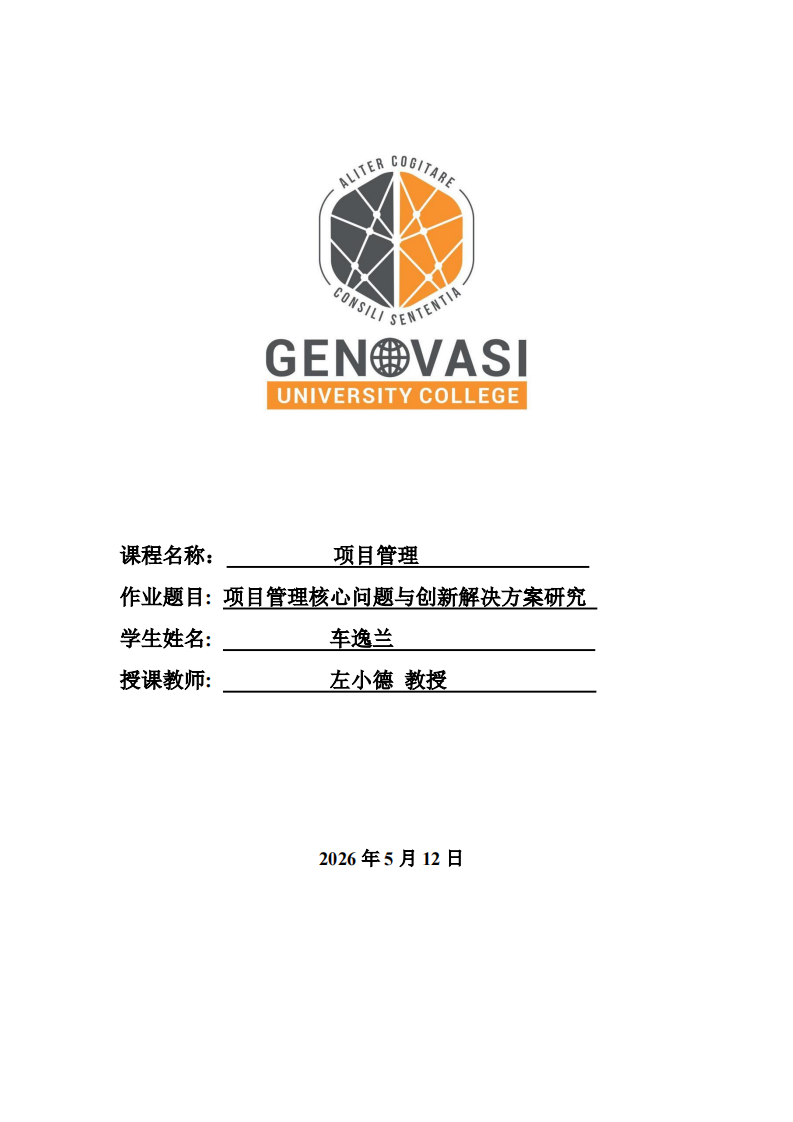 项目管理核心问题与创新解决方案研究-第1页-缩略图